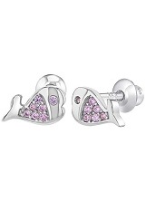 extraordinary tiny little fish screw back earrings for babies